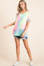 BiBi Tie Dye French Terry Print Top