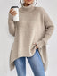 Turtleneck Dropped Shoulder Sweater