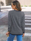 Striped Round Neck Long Sleeve Knit Top
