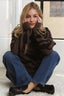ADORA Crewneck Zebra Sweater Top