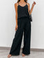 Spaghetti Strap Cami and Wide Leg Pants Set