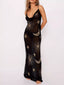 Cowl Neck Maxi Cami Dress
