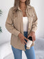 Casual Corduroy Button-Up Shacket