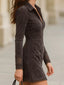 Full Size Lace Detail Zip Front Mini Dress Plus Size