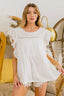 BiBi Ruffled Woven Top
