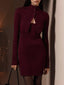 Ribbed Knit Button-Up Cardigan and Dress Sweater Set