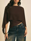 Cape Sleeve Chiffon Top