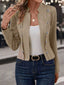 Open Front Cropped Jacket