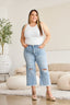 RFM Full Size Tummy Control High Waist Raw Hem Distressed Jeans