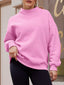 Mock Neck Dropped Shoulder Sweatshirt