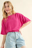 And The Why Thermal Dolman Sleeve Knit Casual Top