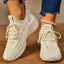 Round Toe Mesh Platform Athletic