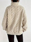 Quarter Zip Dropped Shoulder Sherpa Sweatshirt