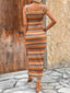 Perfee Side Slit Contrast Sleeveless Midi Tank Dress