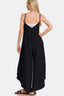 Zenana Spaghetti Strap Wide Leg Overalls with Pockets