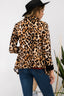 Celeste Full Size Leopard Open Front Long Sleeve Blazer