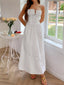 Smocked Back Tie Front Cami Dress