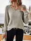 Ribbed Knit Long Sleeve T-Shirt