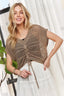 ADORA Drawstring Detail Crochet Top