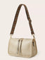 Vintage Style Patterned Strap Crossbody Bag