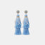 Layered Rice Bead Tassel Earrings