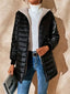 Quilted Zip Up Puffer Coat with Hood