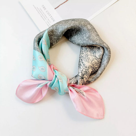 Printed Silk Square Scarf