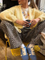 Open Front Dropped Shoulder Cardigan