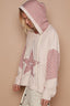 POL Star Patchwork Raw Edge French Terry Hoodie