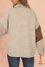 Button Down  Houndstooth Color Block Shacket