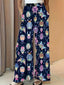 Printed Wide Leg Pants