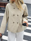 Double-Breasted Long Sleeve Jacket