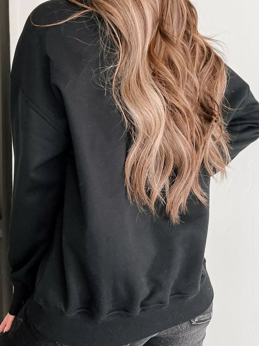 Howdy Christmas Ribbon Bow Knot Western Boots Graphic Sweatshirt