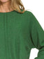 Zenana Viscose Front Seam Round-Neck Sweater