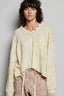 POL V-Neck Long Sleeve Top with Stitch Detail