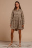 BiBi Washed Denim Button Down Dress with Side Pocket