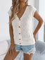 Cable Knit Button-Up Cardigan