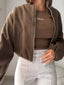 Casual Fleece Zip-Up Jacket