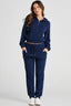Drawstring Half Zip Hoodie and Joggers Active Set