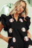 BiBi Sequins Baseball Patch Gameday Dress