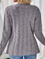 Cable-Knit Button-Down Cardigan