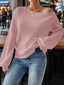 One-Shoulder Ribbed Knit Top with Relaxed Fit