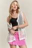 ADORA Button Down Crochet Vest Top