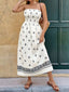 Smocked Tube Midi Dress