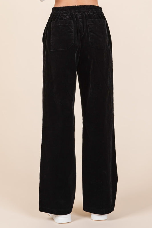 Mittoshop Corduroy Back Elastic Waist Pants