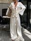 Ruffle Trim Tie Front Top and Pants Set