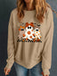 Halloween Ghost Graphic Drop Shoulder Sweatshirt