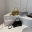 Solid Color PU Leather Handbag