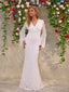 Lace Surplice Flare Sleeve Maxi Dress