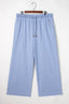 Plus Size Drawstring Wide Leg Jeans